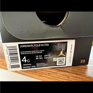 Jordan FLTCLB '91 Black and Orange Shoes